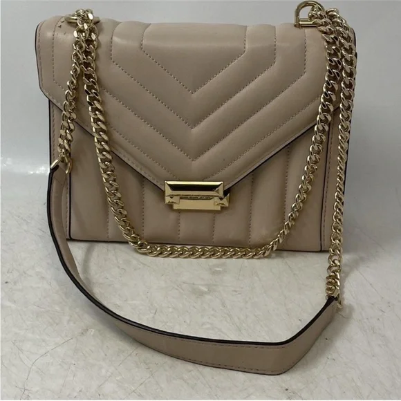 Michael Kors Beige Quilted Shoulder Bag - Picture 2 of 8